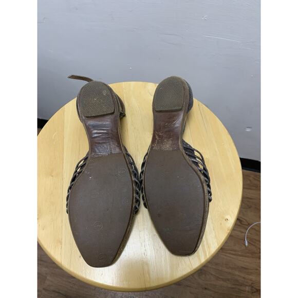 Dries Van Noten Snake Print Strap Flat Size 37 - Picture 6 of 6